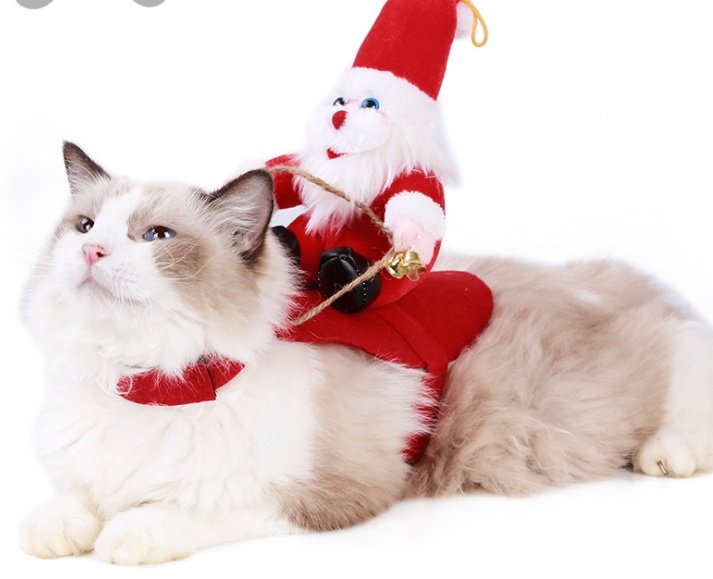 Dog Christmas Clothes Santa Claus Riding Deer - Image 9