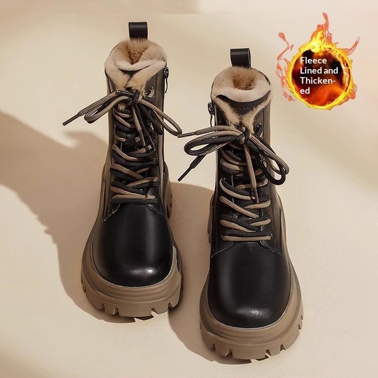 Fleece-lined Winter Combat Boots - Image 4