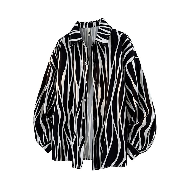 Relaxed Striped Cottton Shirt - Image 2