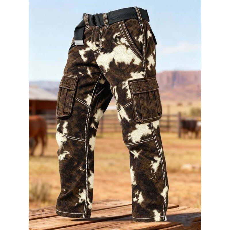 Punk Utility Camo Work Pants - Image 5
