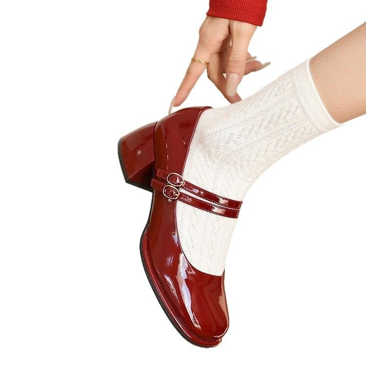 French Mary Jane Block Heels | After Dark - Image 5