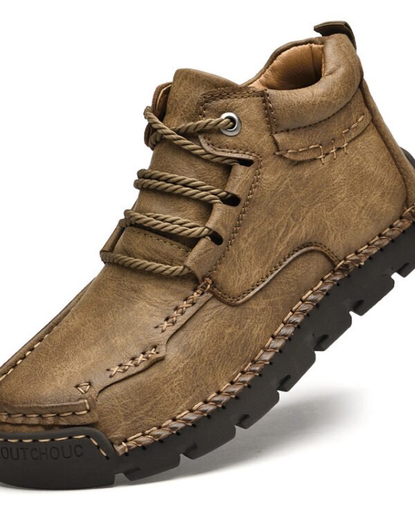 Alternative view of Brown Retro Velvet Warm Boots, Winter Picks