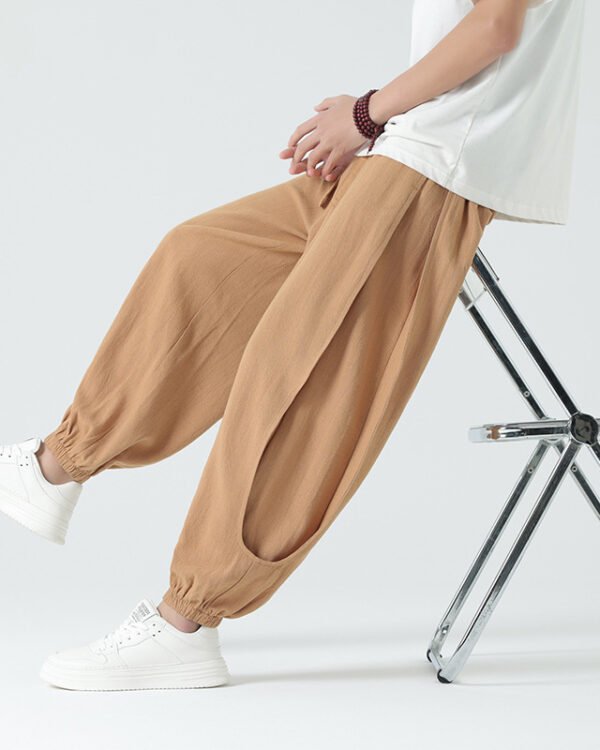 Relaxed Wide-Leg Casual Pants