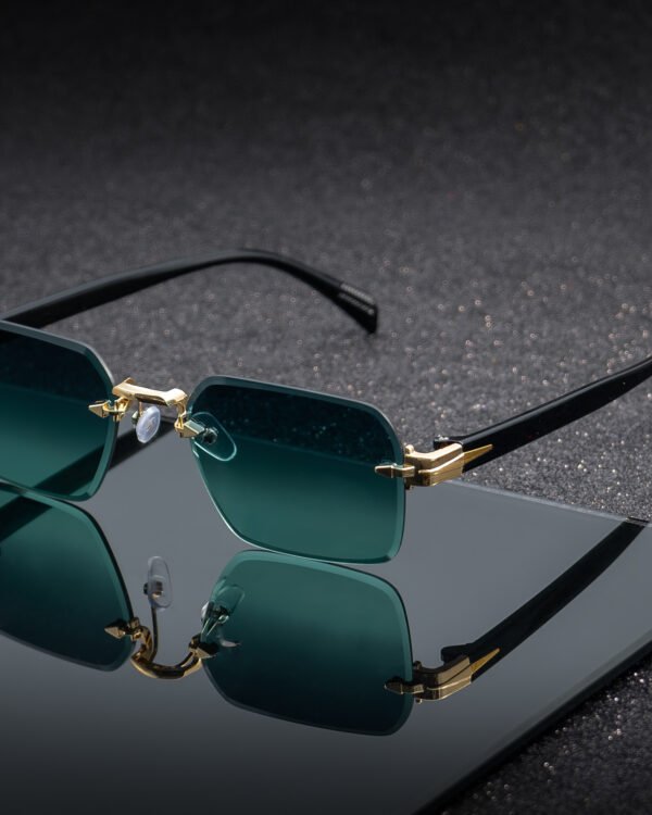 Frameless Gradient Edge Sunglasses