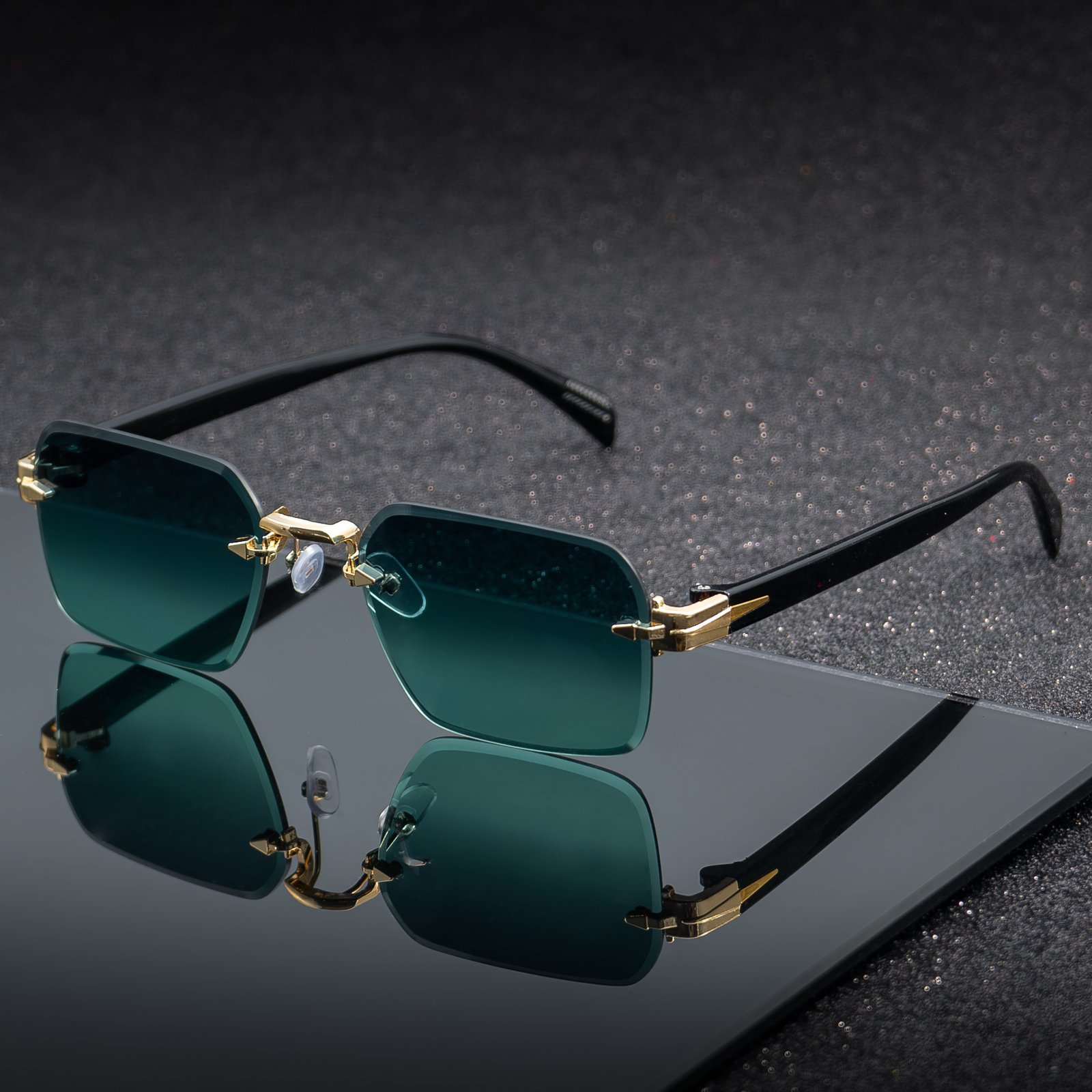 Frameless Gradient Edge Sunglasses