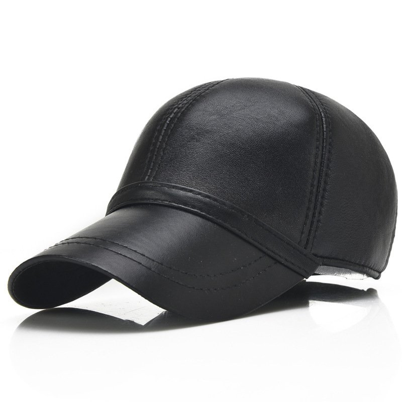 Sheepskin Leather Baseball Cap - Image 4
