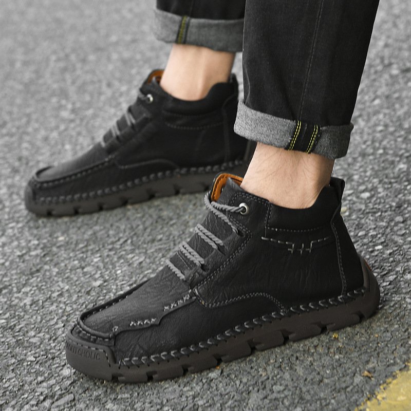 Brown Retro Velvet Warm Boots, Winter Picks - Image 4