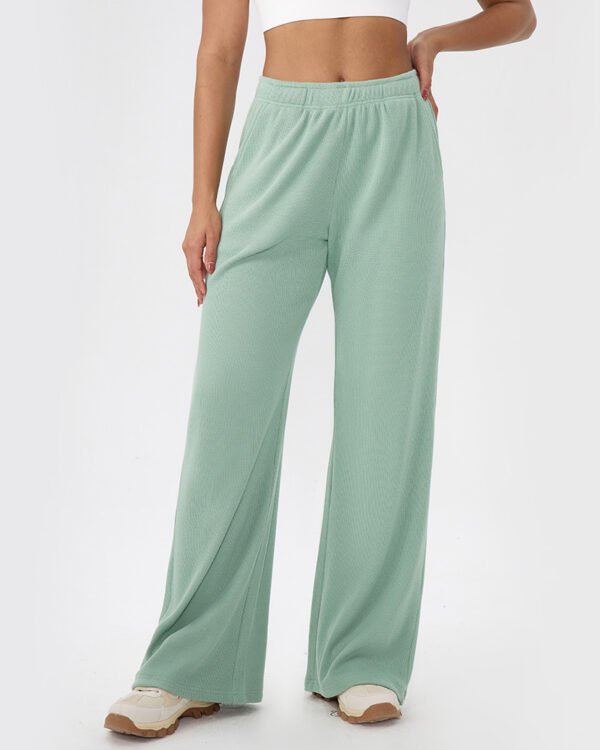 Waffle-Weave Relaxed Lounge Pants
