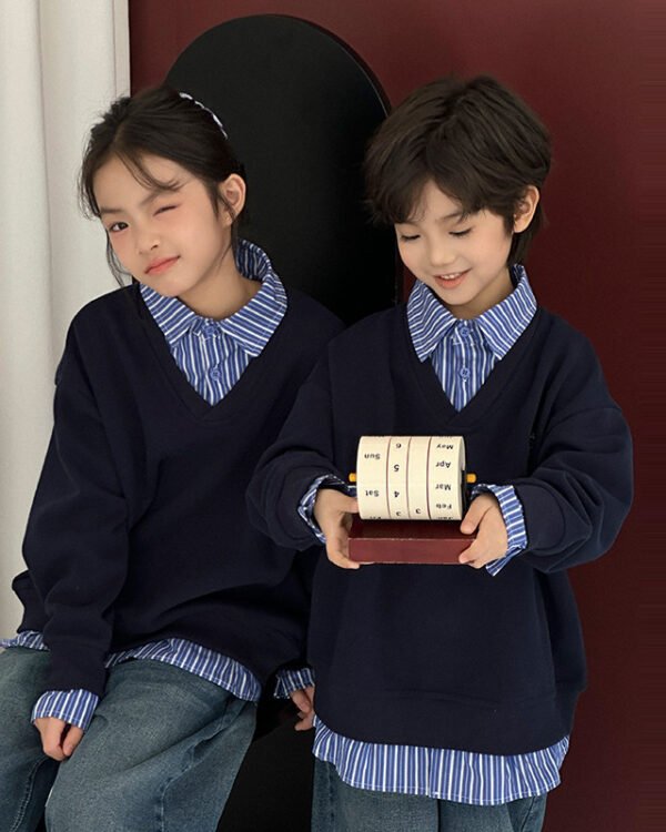 Sibling Match Patchwork Knit Set - Image 7