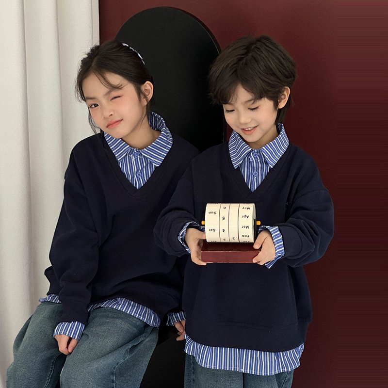 Sibling Match Patchwork Knit Set - Image 7