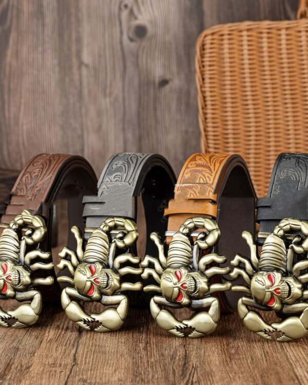 Retro Gothic Skull Statement Belt