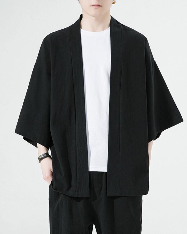 Alternative view of Cotton-Linen Cardigan (3/4 Sleeves)