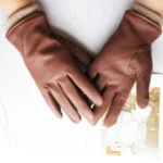 Motorcycle Riding Deerskin Gloves For Men Genuine Leather Sheepskin