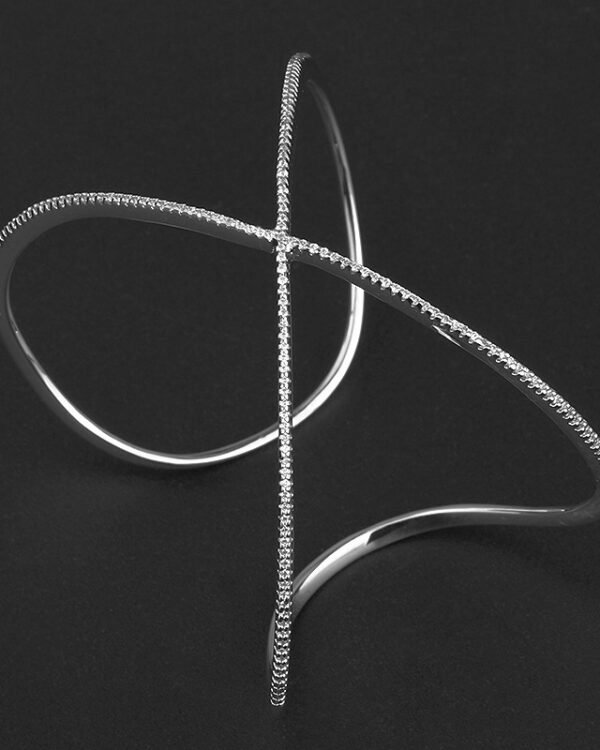 Alternative view of Signature Crystal Wave Cuff