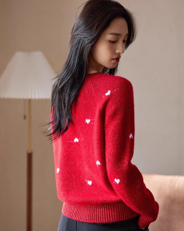 Alternative view of Soft Knit Heart Sweater