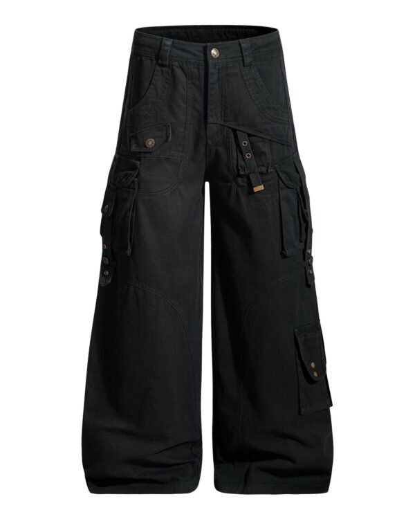 Alternative view of Wide-Leg Utility Cargo Pants