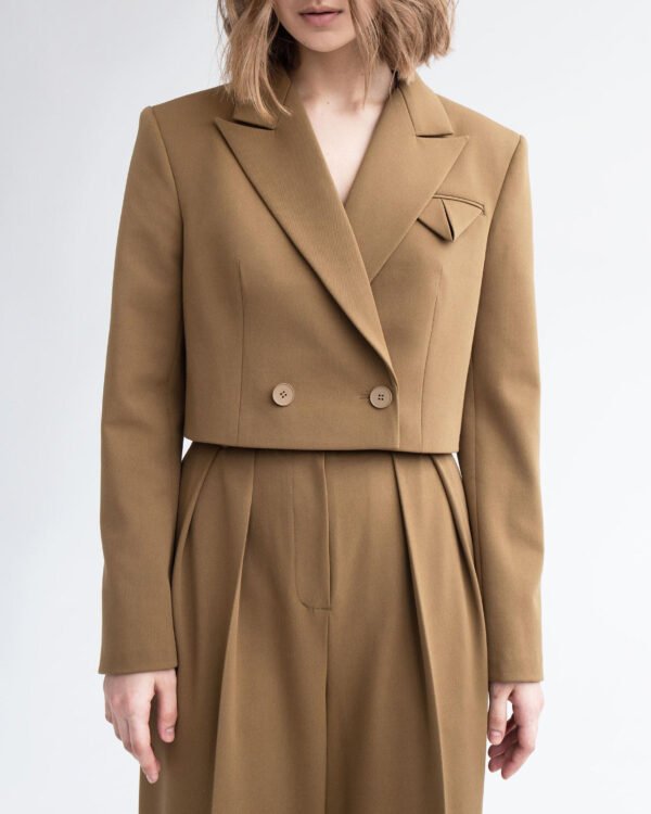 Alternative view of Tailored Cropped Blazer & Wide - Leg Set