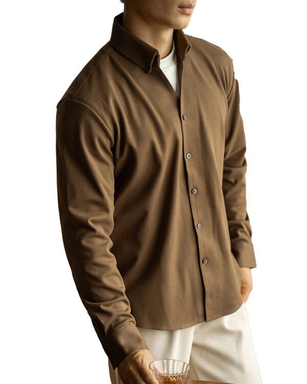 Alternative view of Soft Knit Buttoned Shirt - Refined Casual Fit
