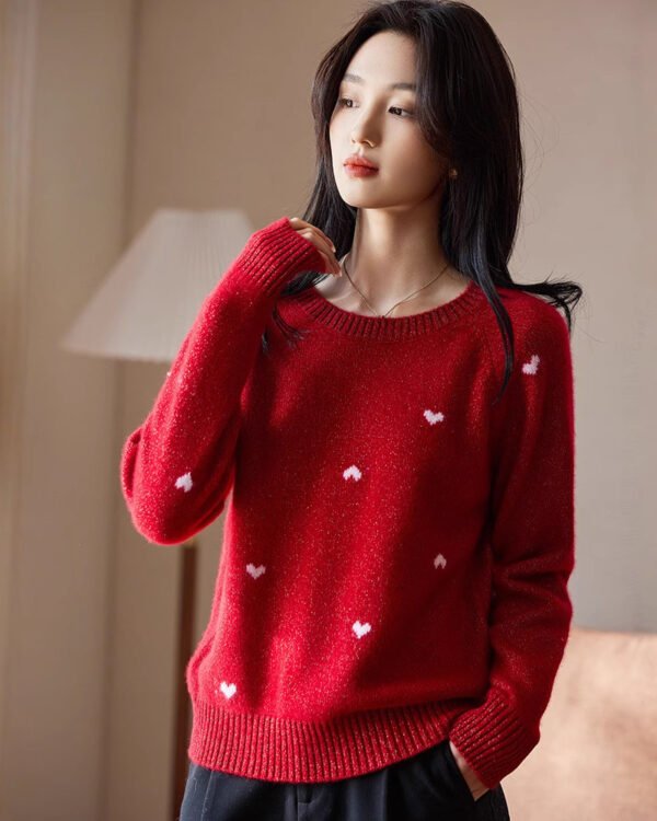 Soft Knit Heart Sweater