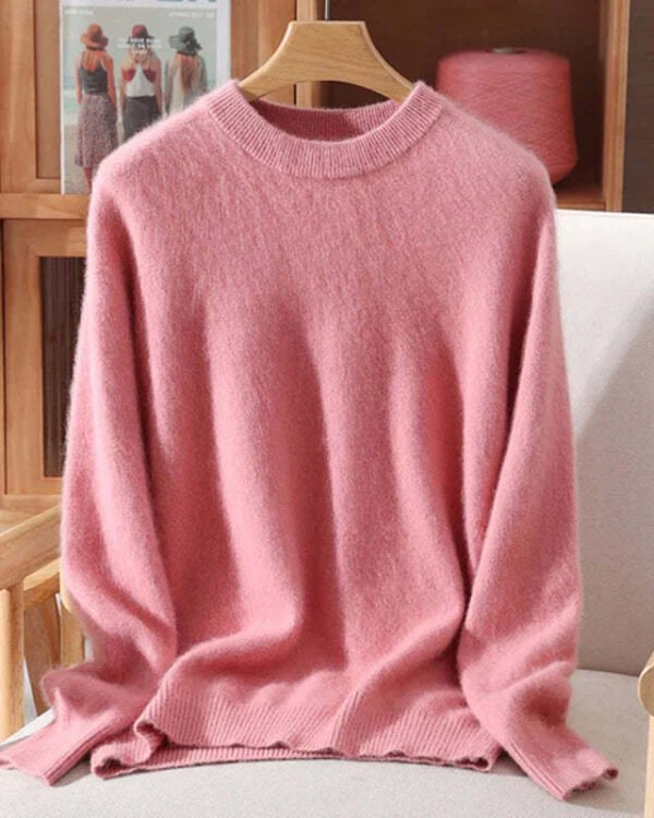 Soft Mink-Touch Knit Sweater