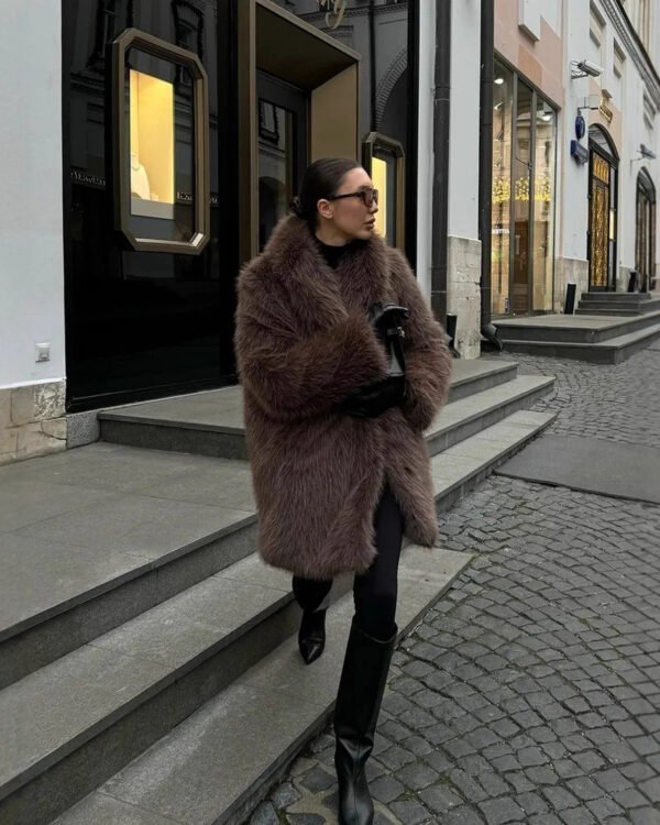 Alternative view of Paris Faux-Fur Mid Coat