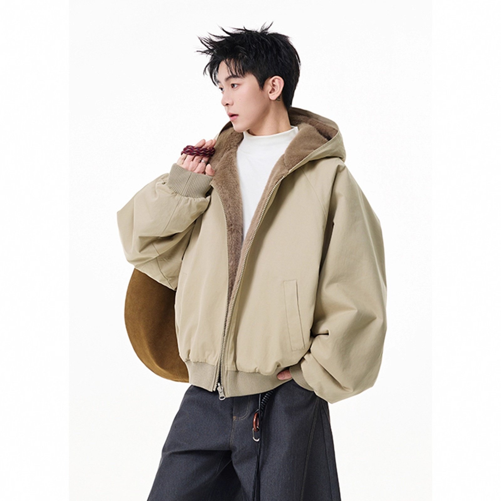 Oversized Hooded Winter Jacket - Image 7