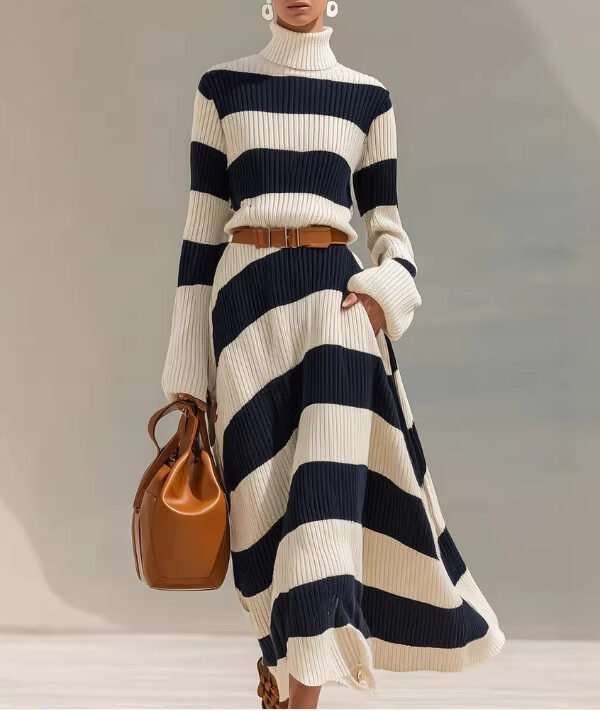 Coastal Stripe Knit Dress