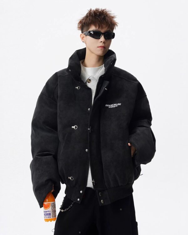 Alternative view of Oversized Stand-Collar Puffer Jacket