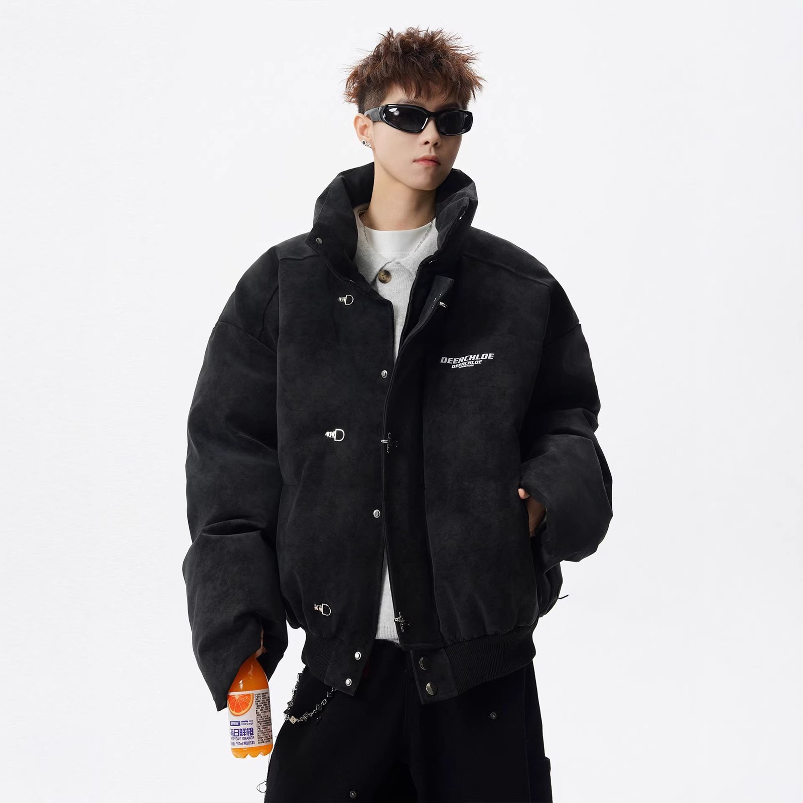 Oversized Stand-Collar Puffer Jacket - Image 2
