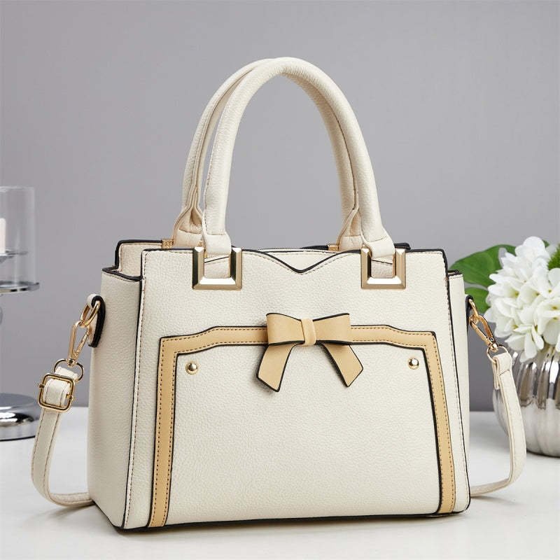 Structured Bow-Detail Tote - Image 9