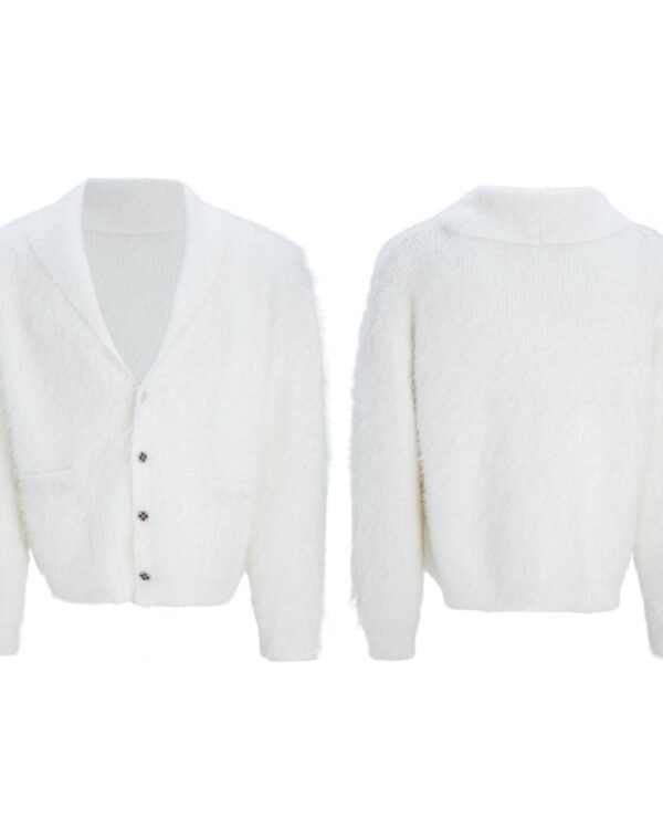 Alternative view of Textured Oversized Winter Cardigan