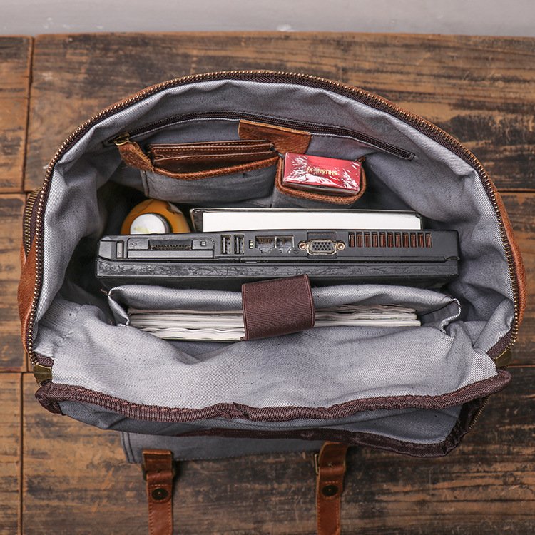 Heritage Leather Utility Backpack - Image 3