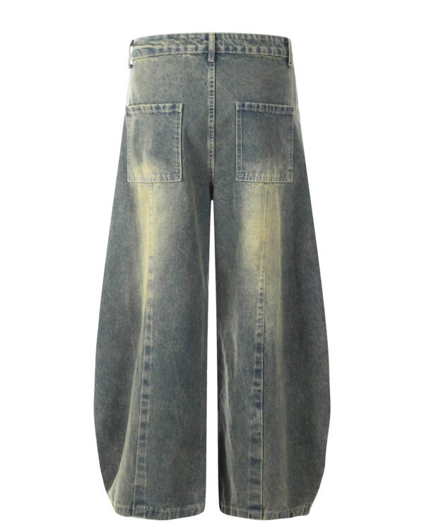 Alternative view of Distressed Panel Wide-Leg Denim