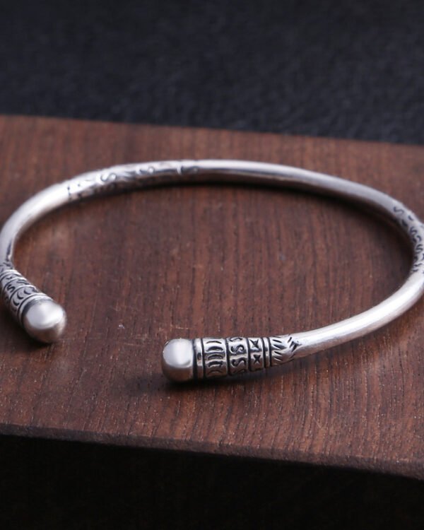 Alternative view of Sculpted Silver Open Cuff