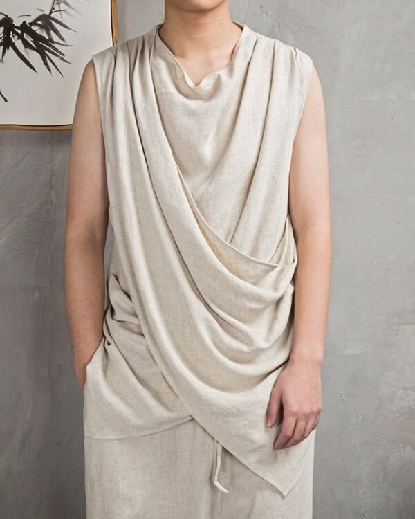 Draped Sleeveless Street Top