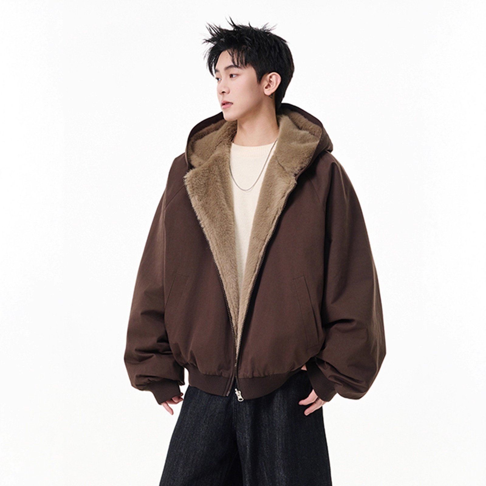 Oversized Hooded Winter Jacket - Image 3