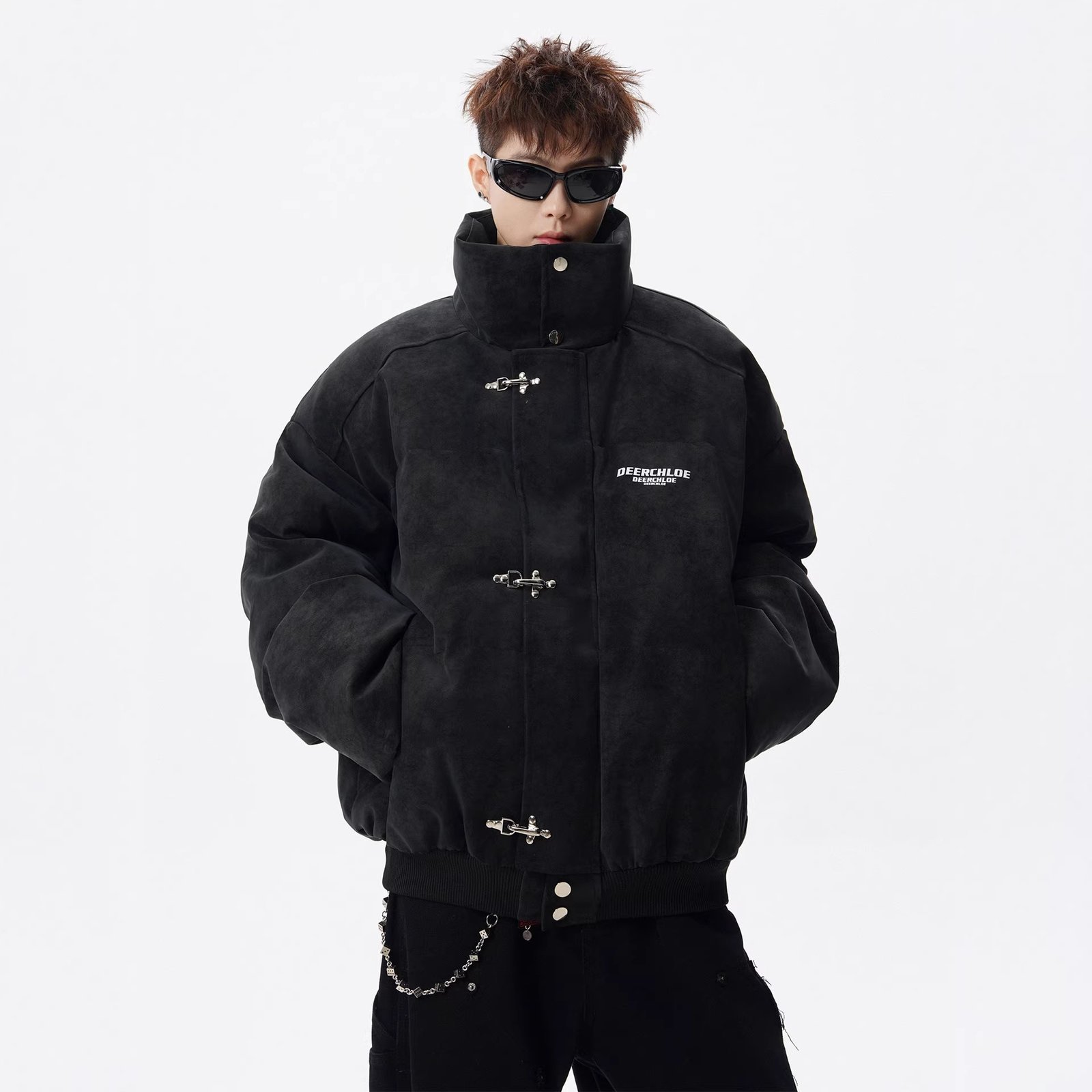 Oversized Stand-Collar Puffer Jacket - Image 5