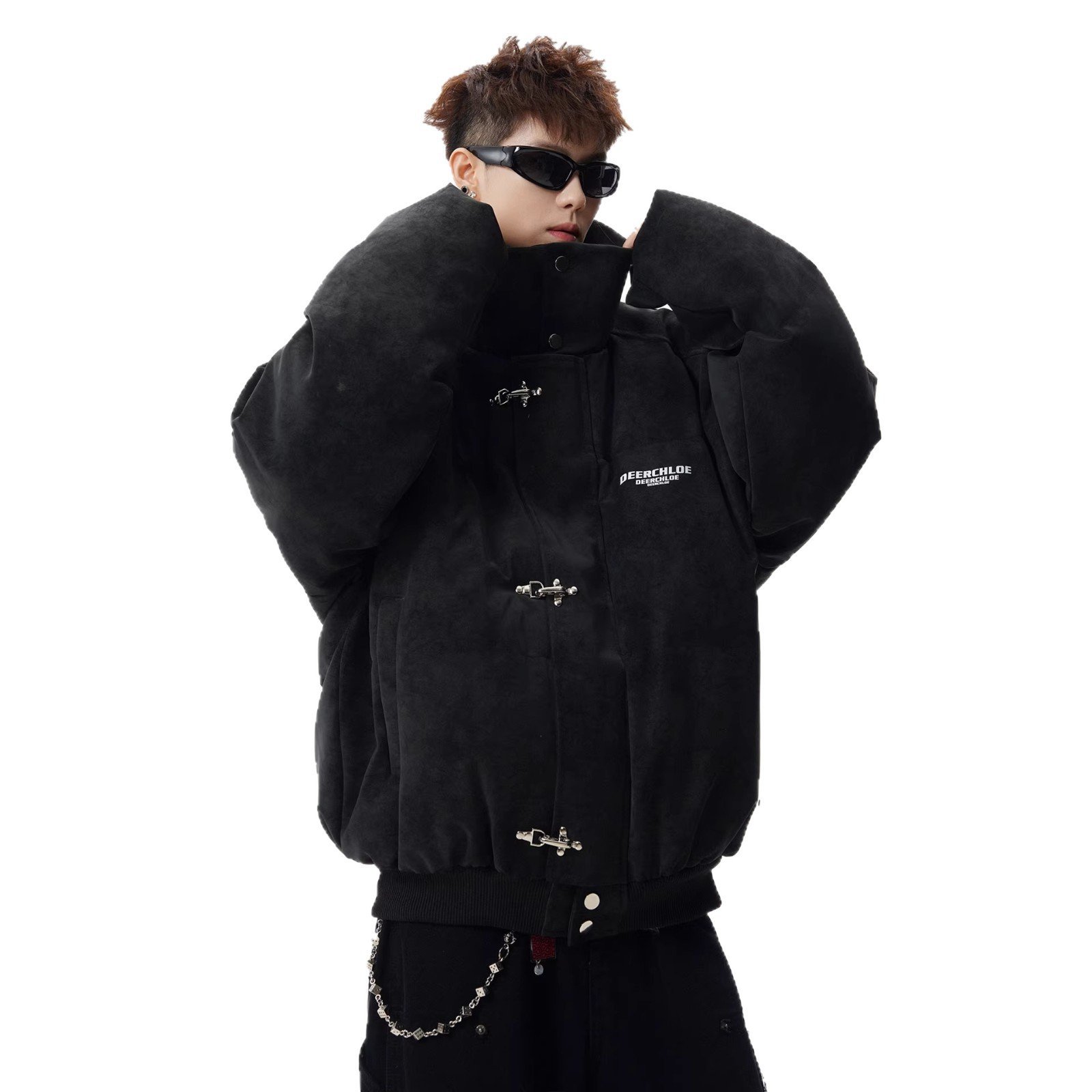 Oversized Stand-Collar Puffer Jacket - Image 7