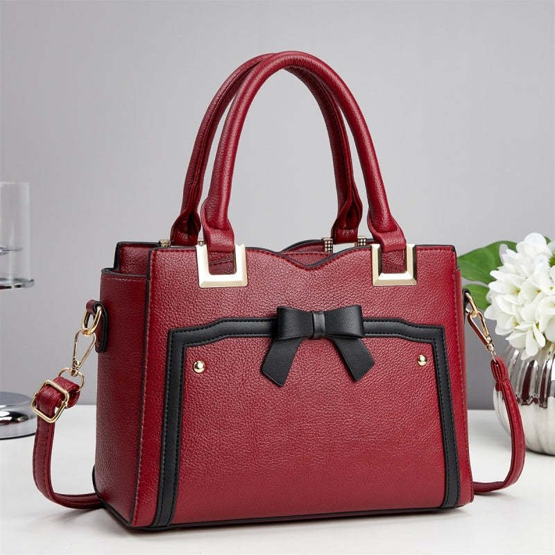 Structured Bow-Detail Tote - Image 10