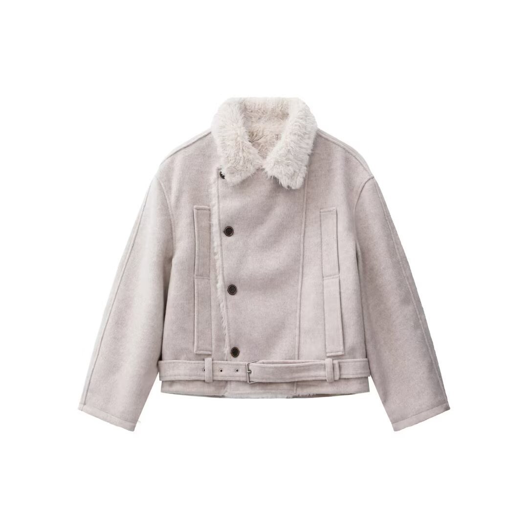 Shearling-Collar Retro Jacket - Image 7