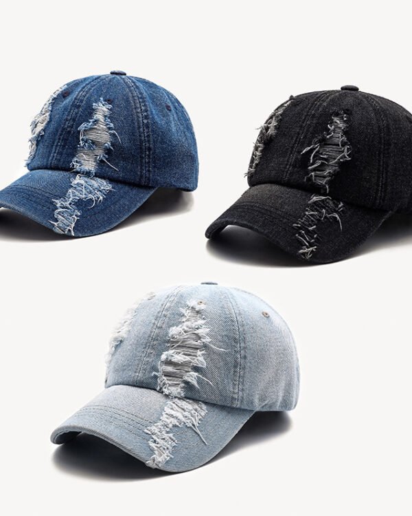Distressed Denim Street Baseball Cap