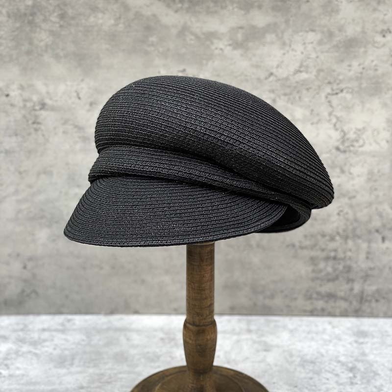Classic Straw Newsboy Cap - Image 9