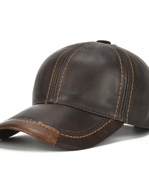 Vintage Leather Baseball Cap