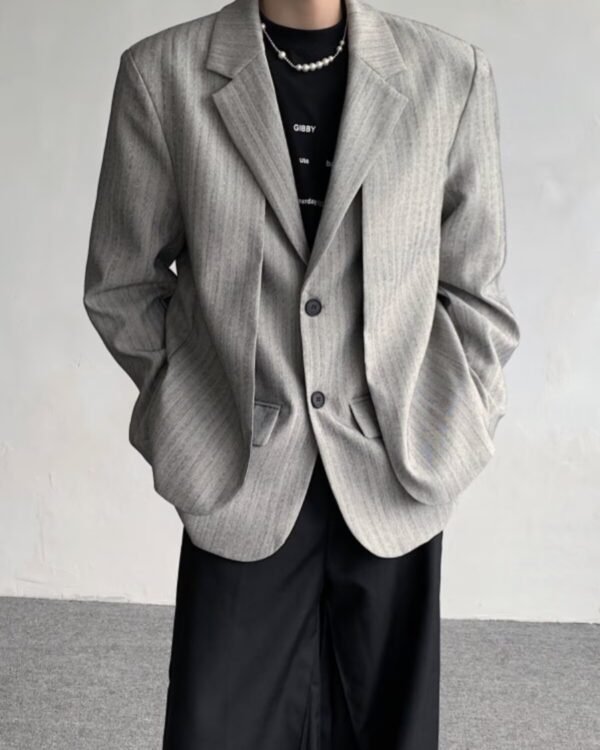 Alternative view of Oversized Striped Blazer