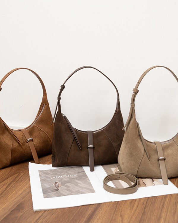 Minimal Textured Shoulder Tote Bag