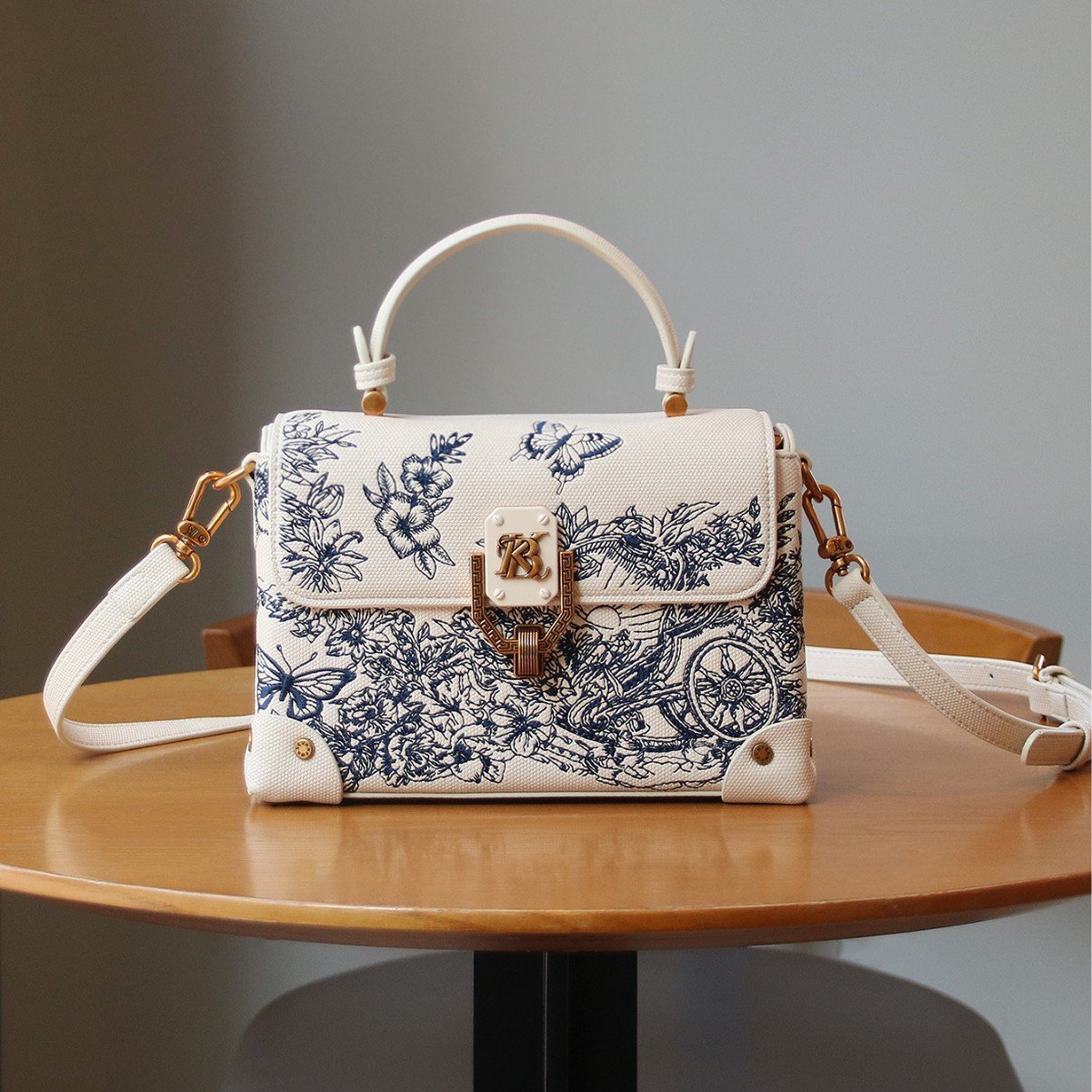 Vintage Embroidered Statement Handbag