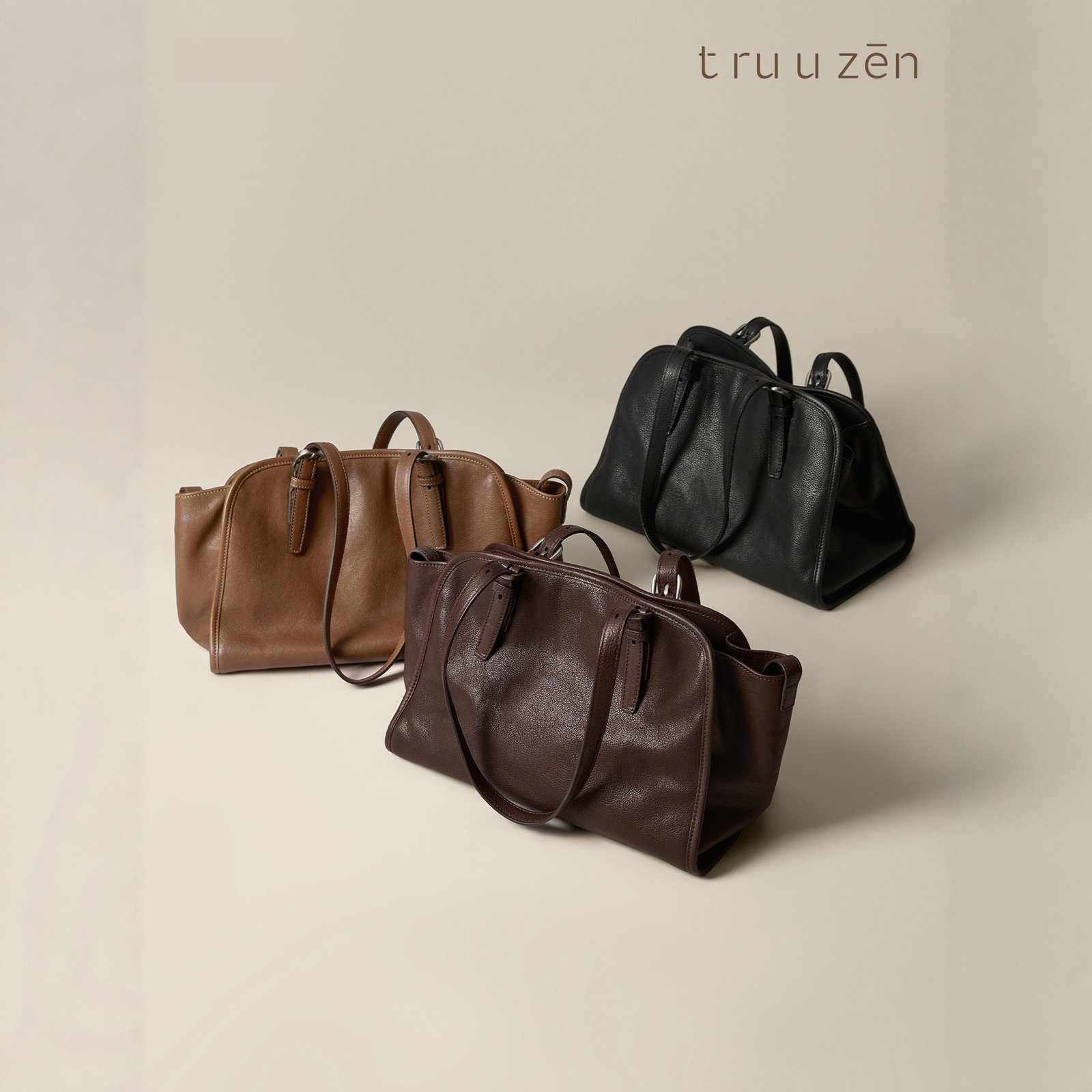 Vintage Structured Carryall Shoulder Bag