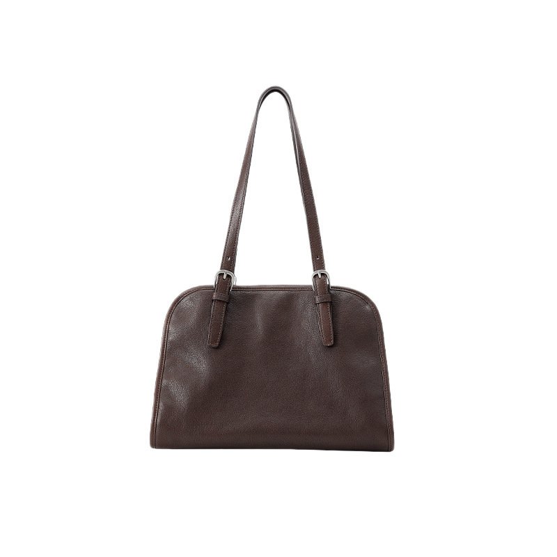 Vintage Structured Carryall Shoulder Bag - Image 7