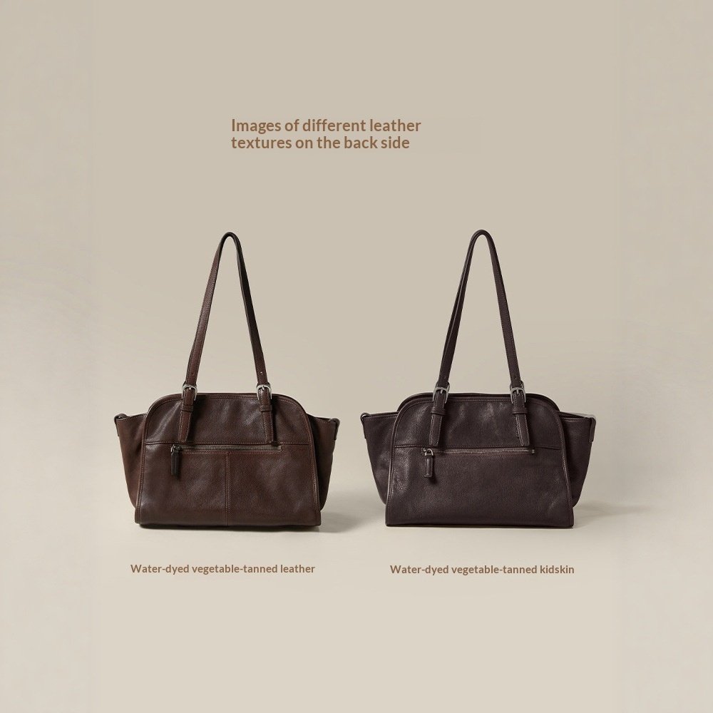 Vintage Structured Carryall Shoulder Bag - Image 5