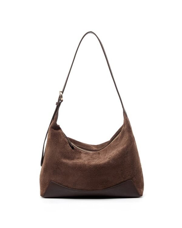 Alternative view of Minimal Suede Shoulder Sling Bag